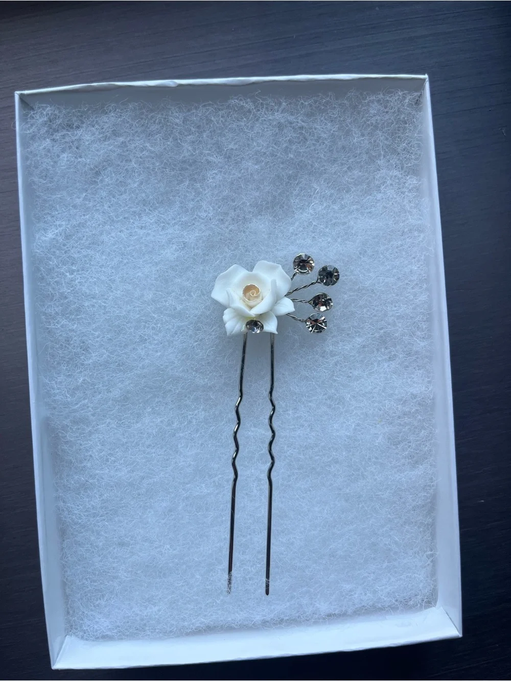NEW Crystal Bridal Hair Pin. Never Worn.